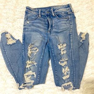 American Eagle distressed skinny jeans